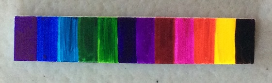 Shrink plastic marker test after shrinking