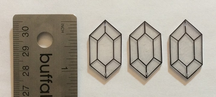 Post-shrinking shrink plastic Legend of Zelda rupees