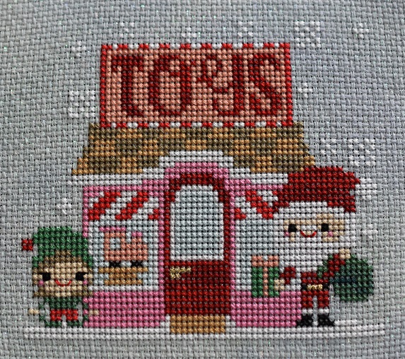 Frosted Pumpkin Very Merry Christmas Town Stitch-a-Long Part 1