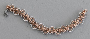 Infinity weave chainmaille bracelet