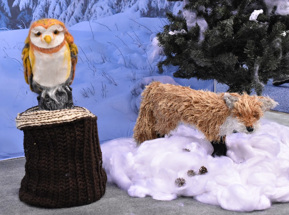 Knit/Crocheted Owl and Fox