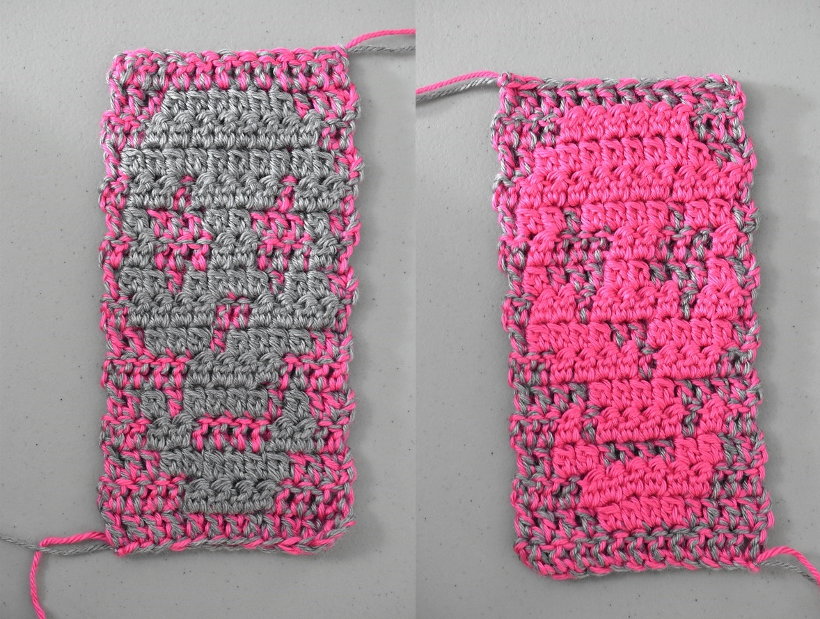 Reversible crochet skull