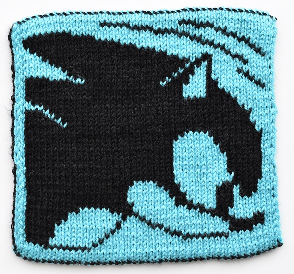 Double knit Sonic the Hedgehog square