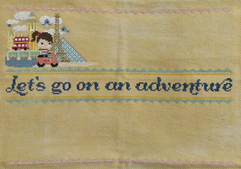 Let's go on an adventure cross stitch