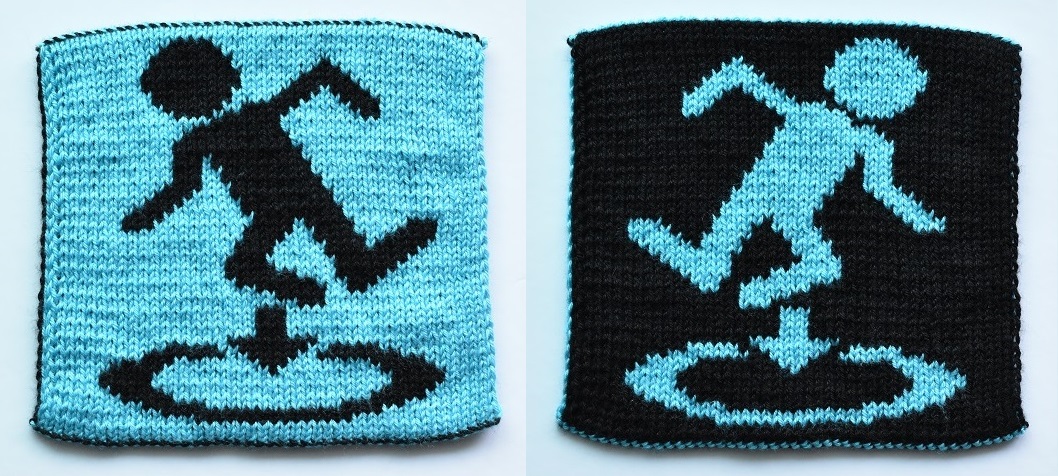 Double-knit portal symbol